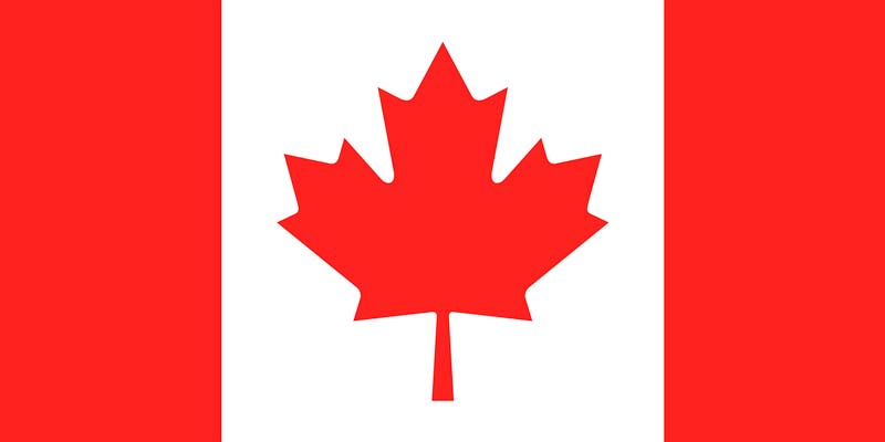 Canada Flag Depicts A Maple Leaf