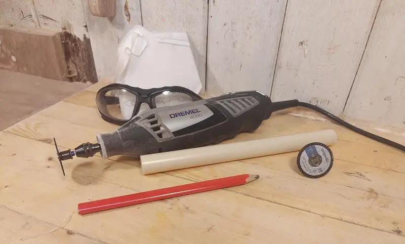 Tools needed to cut pvc with a dremel