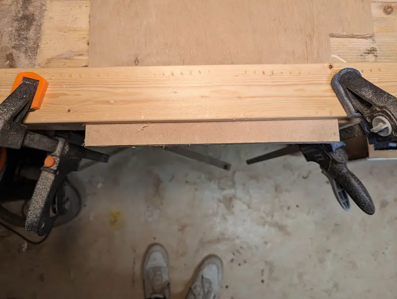 Secure The Wood With Clamps
